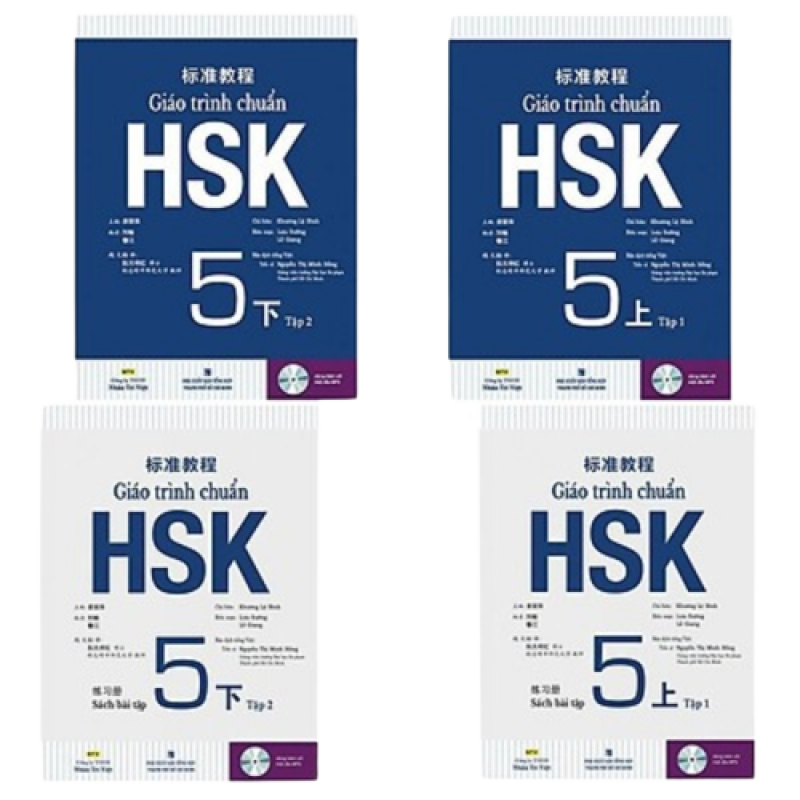 Giáo Trình Chuẩn HSK 5 và Sách Bài Tập ( Trọn Bộ 4 Quyển )