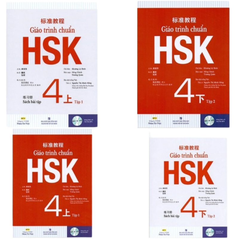 Giáo Trình Chuẩn HSK 4 và Sách Bài Tập ( Trọn Bộ 4 Quyển)